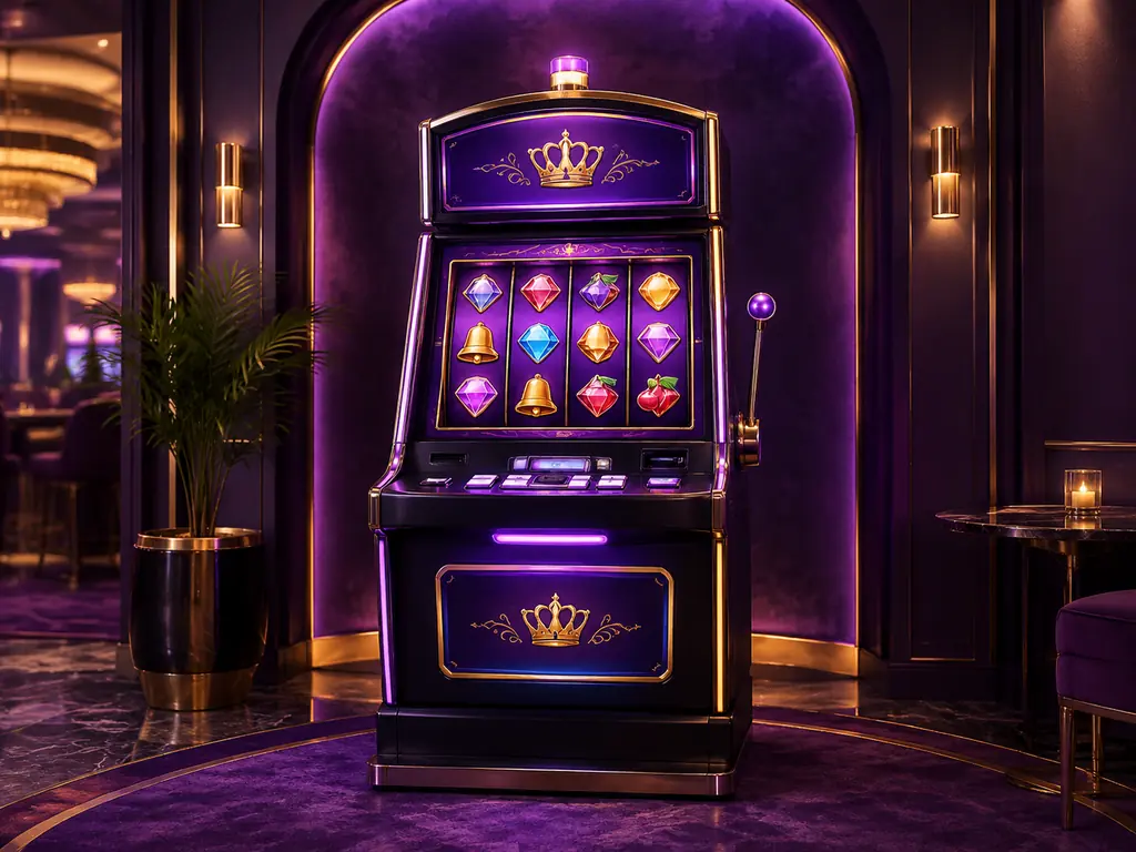 Mesin slot video bertema permata di ruang kasino